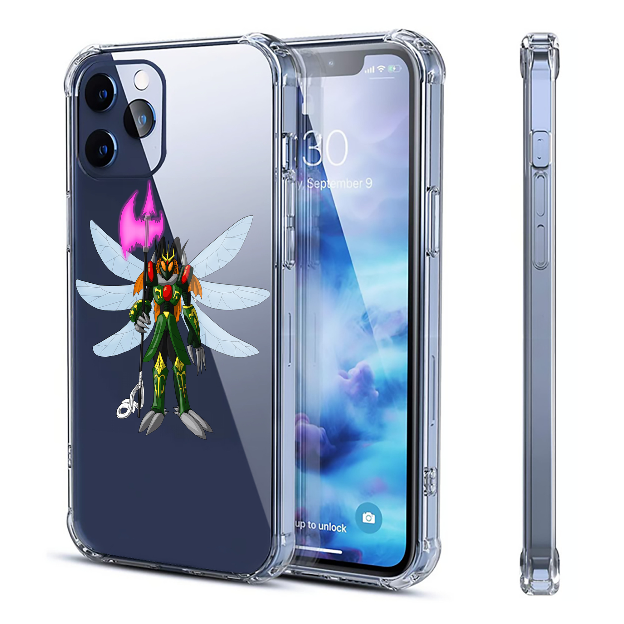 （画像用） Digimon デジタルモンスター/デジモン 【iPhone 12シリーズ対応】透明スマホケース（クリアソフトケース）